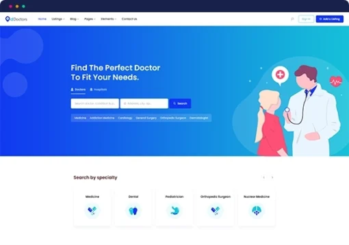 dDoctors – WordPress Directory Theme