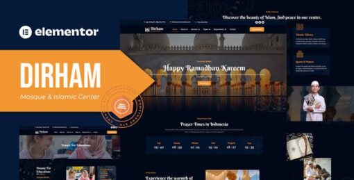 Dirham – Mosque & Islamic Center Elementor Pro Template Kit