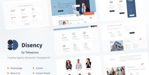 Disency | Creative Digital Agency Elementor Template Kit