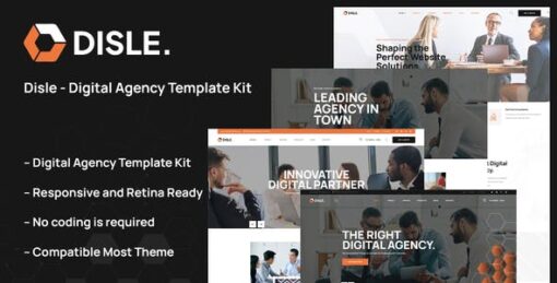 Disle – Digital Agency Elementor Template Kit