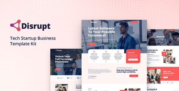 Disrupt – Tech Startup Business Elementor Template Kit Disrupt – Tech Startup Business Elementor Template Kit