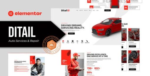 Ditail – Auto Services & Repair Elementor Pro Template Kit