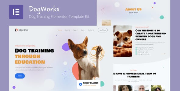 DogWorks – Dog Training Elementor Template Kit DogWorks – Dog Training Elementor Template Kit