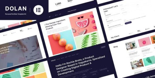 Dolan – Personal Portfolio Elementor Template Kit
