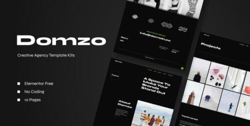 Domzo – Creative Agency Elementor Template Kit
