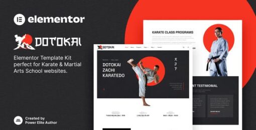 Dotokai – Karate & Martial Arts School Elementor Template Kit