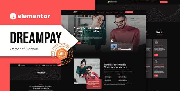 Dreampay – Personal Finance Elementor Pro Template Kit Dreampay – Personal Finance Elementor Pro Template Kit