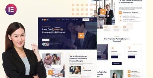 Duid – Personal Financial Consultant Service Elementor Template Kit