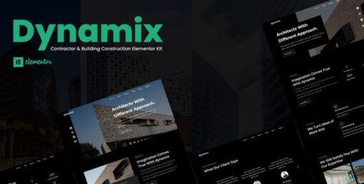 Dynamix – Architecture Elementor Template Kit