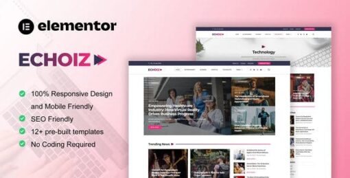 Echoiz – News & Magazine Elementor Pro Template Kit