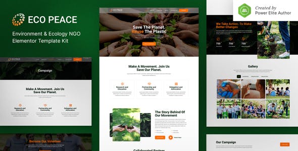 EcoPeace – Environment & Ecology NGO Elementor Template Kit EcoPeace – Environment & Ecology NGO Elementor Template Kit