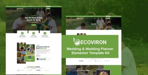Ecoviron – Ecology & Enviroment Charity Elementor Pro Template Kit