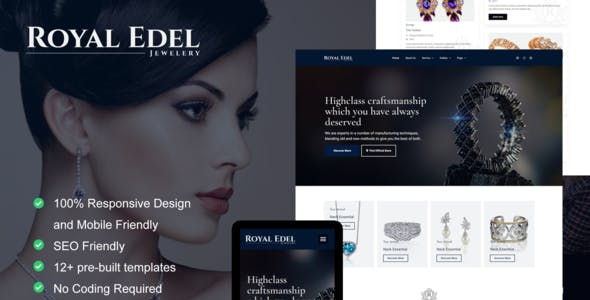 Edel – Luxury Jewelry Elementor Template Kit Edel – Luxury Jewelry Elementor Template Kit
