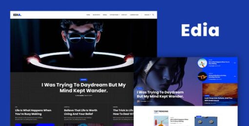 Edia – Blog & Magazine Elementor Template Kit