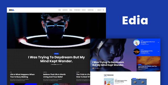 Edia – Blog & Magazine Elementor Template Kit Edia – Blog & Magazine Elementor Template Kit