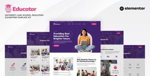 Educator – University & School Education Elementor Template Kit