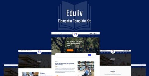 Eduliv – Education Elementor Template Kit