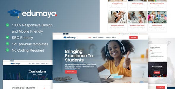 Edumaya – Homeschool Elementor Template Kit Edumaya – Homeschool Elementor Template Kit