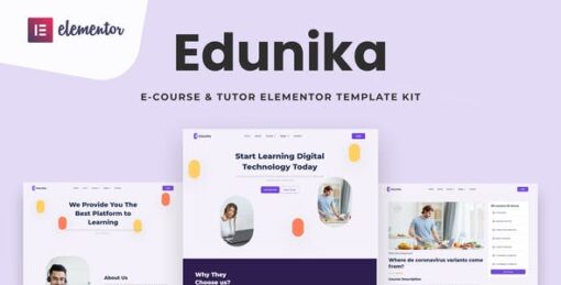 Edunika – Online Education Elementor Template Kit