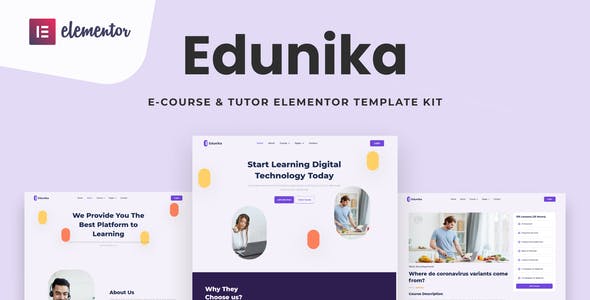 Edunika – Online Education Elementor Template Kit Edunika – Online Education Elementor Template Kit