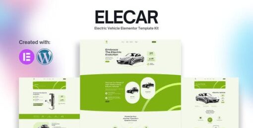 Elecar – Electric Vehicle Elementor Template Kit
