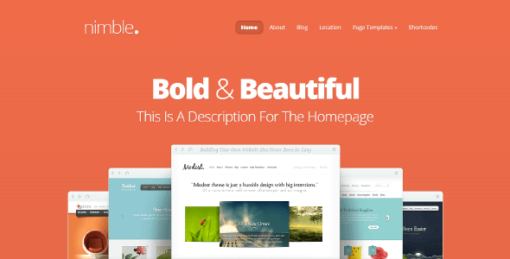 Nimble – Big, Bold, And Beautiful Theme