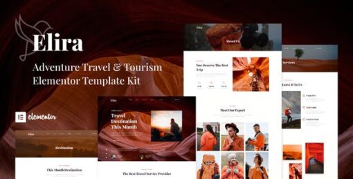 Elira – Adventure Travel & Tourism Elementor Template Kit
