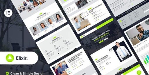 Elixir – SEO & Digital Marketing Agency Elementor Pro Template Kit