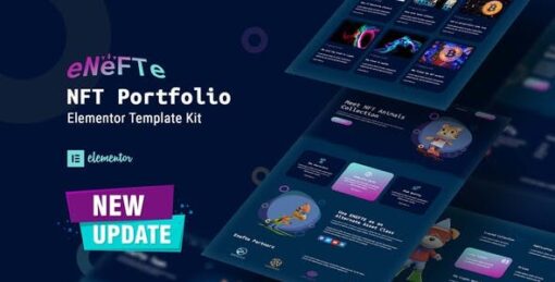 Enefte – NFT Portfolio Elementor Template Kit
