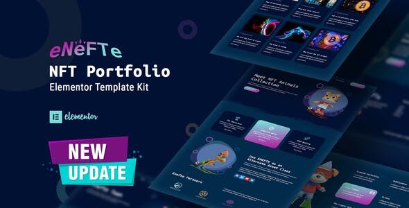 Enefte – NFT Portfolio Elementor Template Kit Enefte – NFT Portfolio Elementor Template Kit