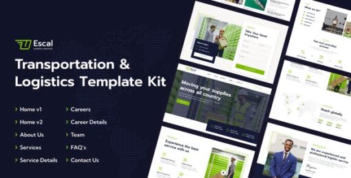 Escal | Transportation & Logistics Elementor Template Kit