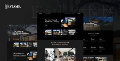 Estame – Real Estate Elementor Template Kit