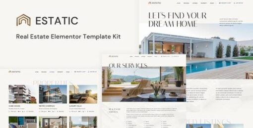 Estatic – Real Estate Elementor Template Kit