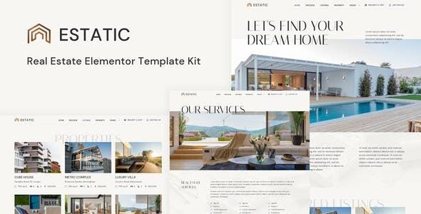 Estatic – Real Estate Elementor Template Kit Estatic – Real Estate Elementor Template Kit