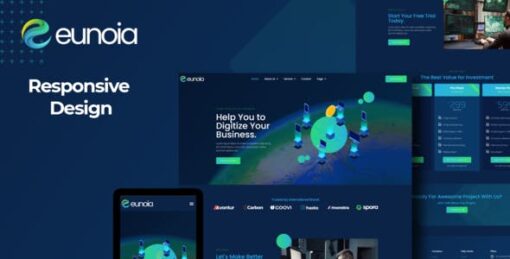 Eunoia – Tech Company Digital Service Elementor Template Kit