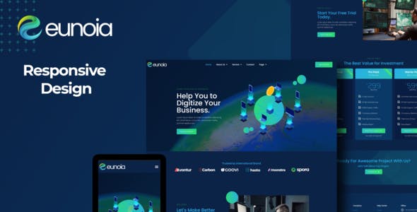 Eunoia – Tech Company Digital Service Elementor Template Kit Eunoia – Tech Company Digital Service Elementor Template Kit