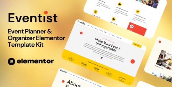 Eventist – Event Planner & Organizer Elementor Template Kit Eventist – Event Planner & Organizer Elementor Template Kit