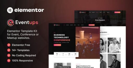 Eventups – Event & Conference Elementor Template Kit