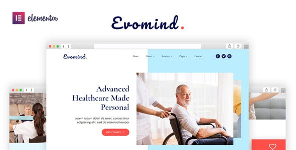 Evomind – Home Healthcare Services Elementor Template Kit Evomind – Home Healthcare Services Elementor Template Kit