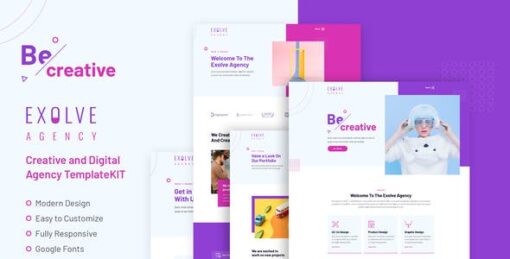 Exolve | Creative Portfolio Elementor Template Kit