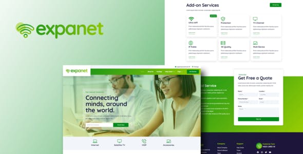 Expanet – Broadband & Internet Services Elementor Template Kit Expanet – Broadband & Internet Services Elementor Template Kit