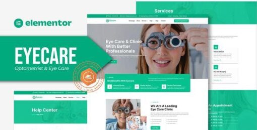 Eyecare – Optometrist & Eye Care Elementor Template Kit