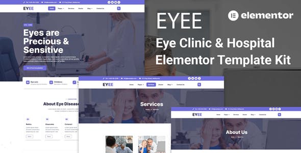 Eyee – Eye Clinic & Vision Care Elementor Template Kit Eyee – Eye Clinic & Vision Care Elementor Template Kit