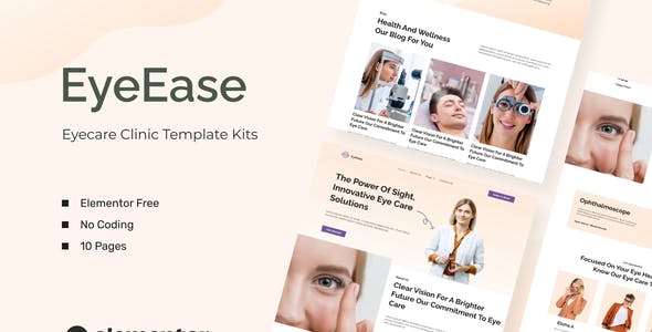 EyeEase – Eyecare Clinic Template Kits EyeEase – Eyecare Clinic Template Kits