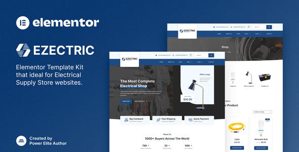 Ezectric – Electrical Supply Store Elementor Template Kit Ezectric – Electrical Supply Store Elementor Template Kit