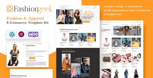 Fashion Geek – WooCommerce Fashion Elementor Template Kit