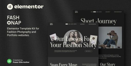 Fashnap – Fashion Photography & Portfolio Elementor Template Kit