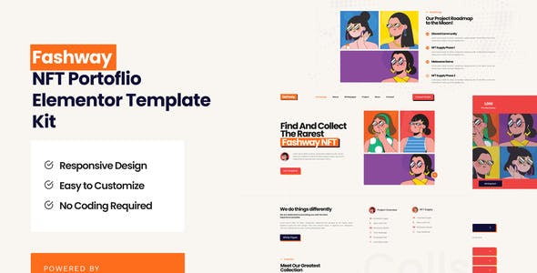Fashway – NFT Portfolio Elementor Template Kit Fashway – NFT Portfolio Elementor Template Kit