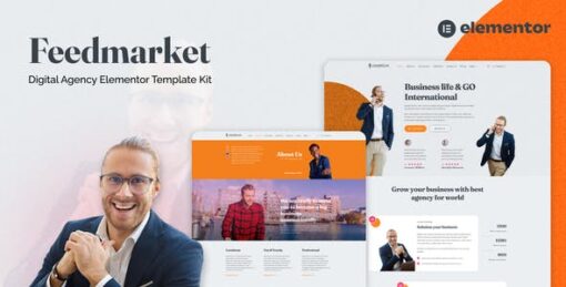 Feedmarket – Digital Agency Elementor Template Kit