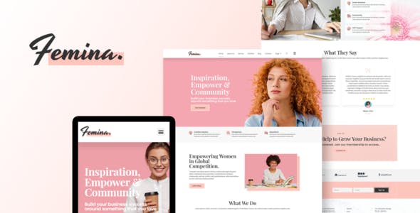Femina – Feminine Business Elementor Template Kit Femina – Feminine Business Elementor Template Kit